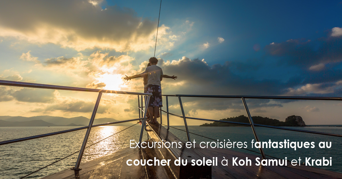 Excursions et croisières fantastiques au coucher du soleil à Koh Samui et Krabi