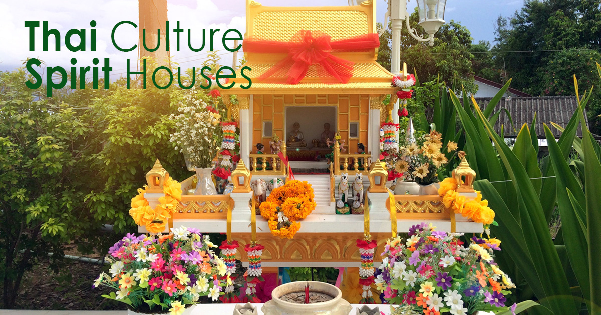 Thai Culture - Spirit Houses - a shrine to the a protective spirit!