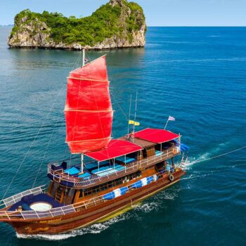 Island Hopping Snorkelling Private Charter Red Yacht