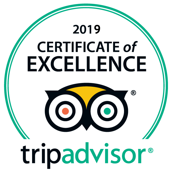 Tripadvisor Certificate of Excellence 2019