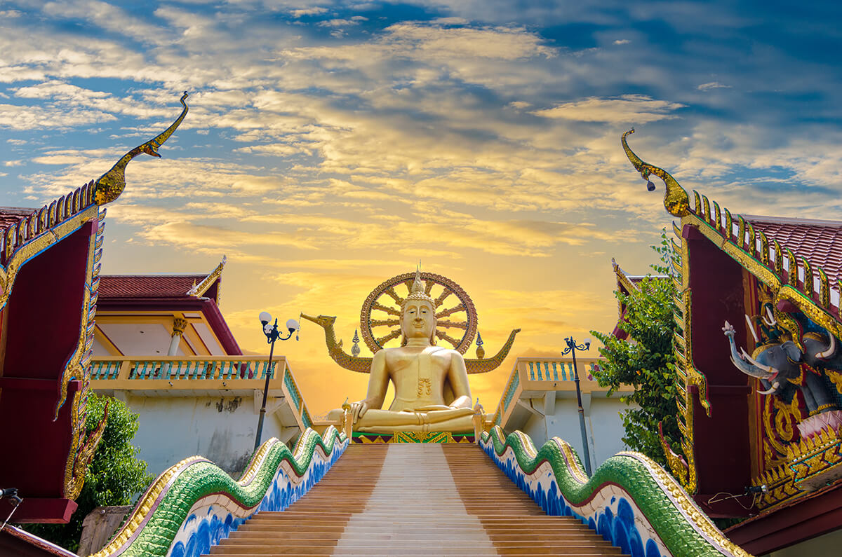 The Big Buddha Temple is one of Koh Samui’s most iconic landmarks