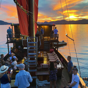 Junk Boat to Koh Phangan with Sunset